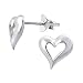 Produktbild Laimons Damen-Ohrstecker Herz glanz Sterling Silber 925