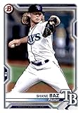 2021 Bowman Prospects #BP-134 Shane Baz Tampa Bay Rays Baseball Card