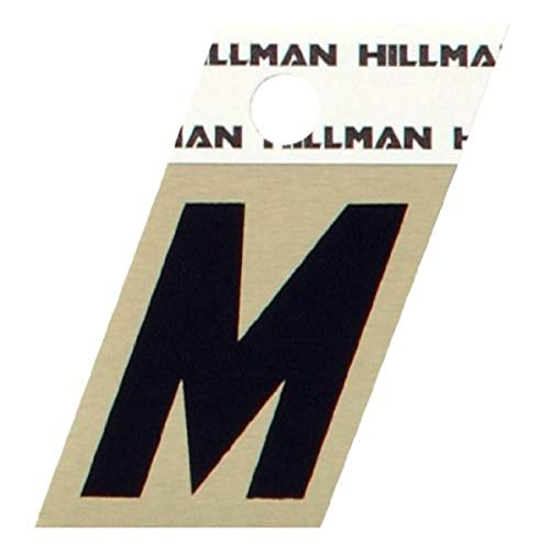 Hillman 840518 1-1/2-Inch Aluminum Angle-Cut Letter M