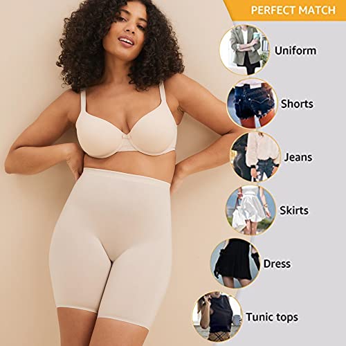 LALESTE Slip Shorts Womens Under Dress Seamless Smooth Anti Chafing Bike Shorts Boy Shorts Underwear Boxer Briefs - Thumbnail 5