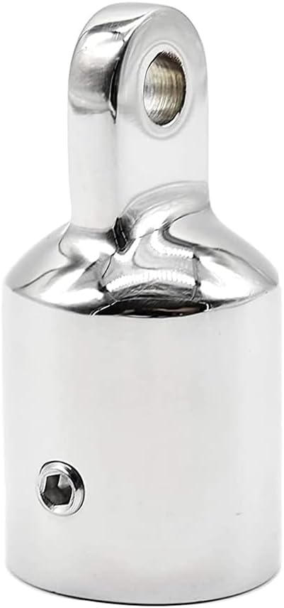 MARINE CITY 316 Stainless Steel Round Outside Eye End for Bimini Top 7/8" – Heavy-Duty Marine Hardware for Boats, Ships & Yachts (Pack of 2)