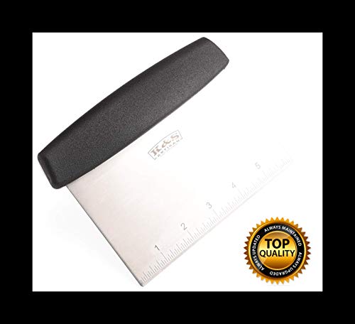 image for K&S Artisan Stainless Steel Pastry Scraper, Dough Blender & Biscuit Cu