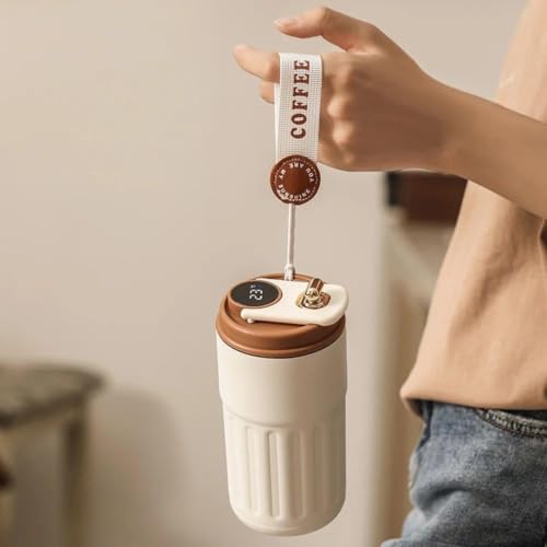 Image of Personalized Coffee Tumbler with Name, Double Wall Insulated Customized Travel Mug with Lid, Coffee Mug for,Men Valentine Day Gifts, Corporate Gifts for Employee (BR)