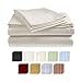 Queen Size Beige 300 Thread Count 100% Cotton Sateen Dobby Stripe Sheet Set
