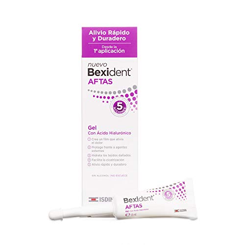 Isdin Isdin Bexident Aftas Gel Con Ácido Hialurónico, Alivio Rápido Y Duradero, 8 Ml, color, 8 ml, pack of/paquete de