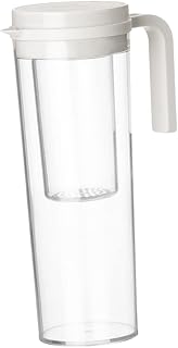 Large Capacity Water Pitcher with Lid and Spout Food-safe Plastic Beverage Storage for Fridge Iced Tea Juice Milk and Homemade Drinks