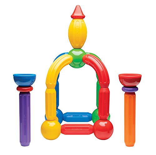 Mattoncini magnetici per bambini dai 1 anni in su, Giocattoli da costruzione creativi, Giocattoli educativi con magnete, 36 modelli per ragazze e ragazzi, Giocattoli Montessori,Set da 30 pezzi - Lego - Immagine 9