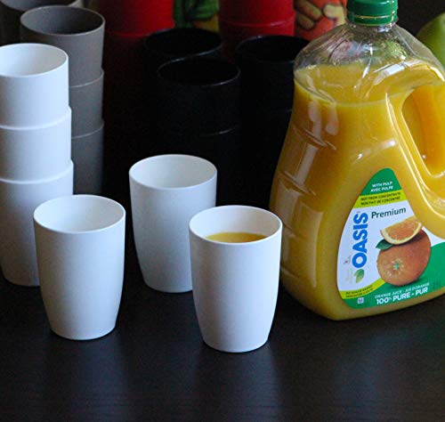 Coza- Unbreakable, Durable And Reusable Cozy Cups- For Water, Cold Drinks And Hot Drinks- Bpa Free- Set Of 6 (9.3 Oz Each) (Set Of 6, White) #TOP3