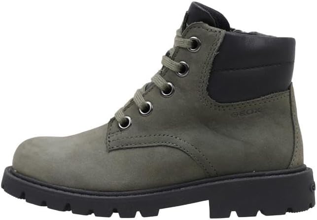 Stivaletti Geox J Xunday Bambini - Scamosciato, Traspiranti, Con Lacci E Cerniera - Foto 7