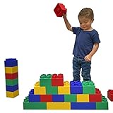 Kids Adventure Jumbo Blocks Large Building Blocks, 72 pc, Red,blue,yellow,green