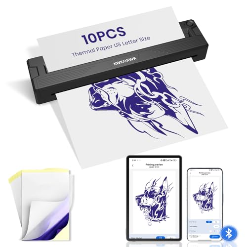 Tattoo Stencil Printer with 3 pcs Transfer Paper and Thermal...