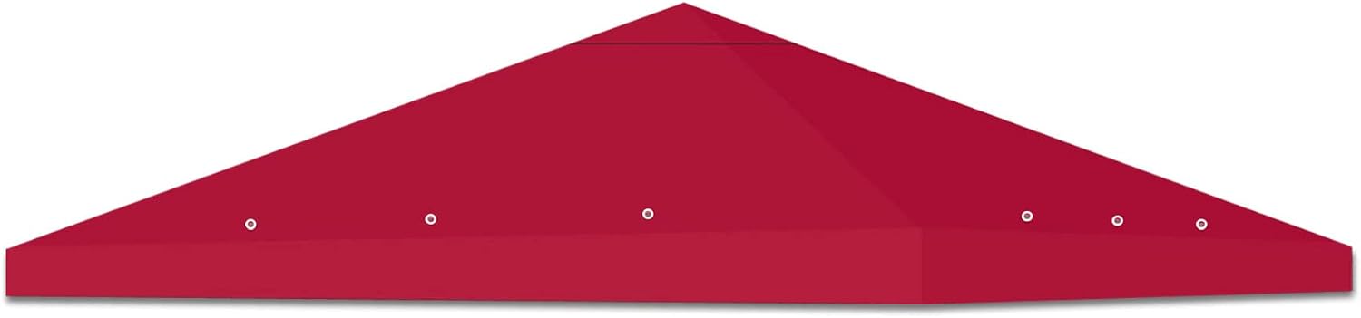 Strong Camel Replacement 10'X10'Gazebo Canopy top Patio Pavilion Cover Sunshade plyester Single Tier-Burgundy