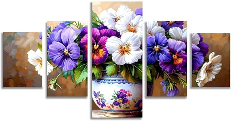 Diamond Painting pour Adulte Mefooge : Kit Complet 5D Anti-Stress Décoration Violette F760