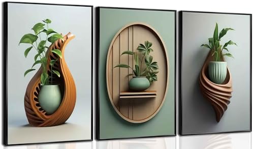 Plantas en maceta impresas para dar calidez a tu cocina y sala de estar