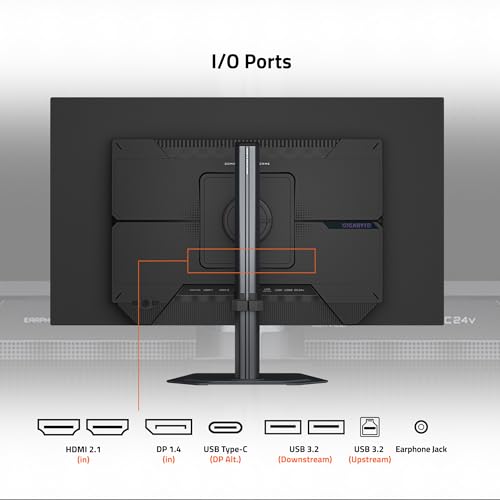 Image of GIGABYTE - MO27Q28G - 27 inch W-OLED Gaming Monitor - QHD 2560x1440-280Hz - 0.03ms GTG - AMD FreeSync Premium Pro, G-SYNC Compatible - Type-C KVM - HDMI, DP, Type-C - Height and Tilt Adjustable - Black