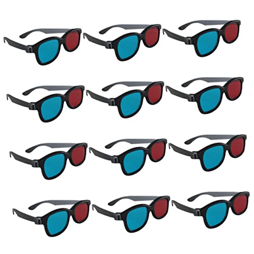 BRIGHTFUFU 20pcs Red- Glasses for Movies and Gaming Anaglyph Viewing Glasses Compatible Tvs Projectors and Monitors Plastic for Boys and Girls and Adults