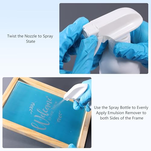 Caydo Screen Printing Emulsion Kit Includes Screen Printing Emulsion Remover Powder (Mix - 2000oz), Screen Printing Photo Emulsion (8.5 oz), Diazo Sensitizer, Screen Printing Supplies by Caydo - Image 5
