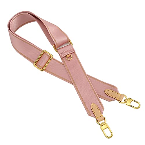 TOURDREAM Multi Pouchette Accessories Adjustable Strap, Crossbody Shoulder Purse Strap Replacement, Wide Luxury Designer Bag Strap (Pink)
