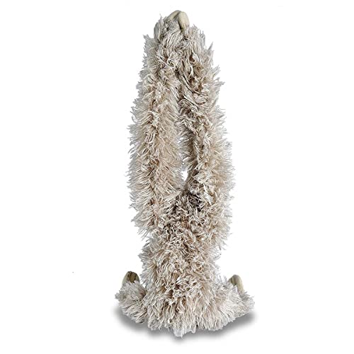 Wild Republic 16387 - Hanging Sloth, Hängendes Plüsch Faultier mit Klettverschlüssen, 44 cm, Braun, Dreifingerfaultier