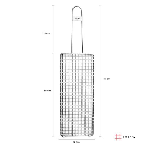 IBILI - Doppelgrill für Kokotxas 30x12x1 cm Edelstahl 18%