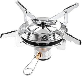 Outdoor Backpacking Stove Portable: Small Aluminum Alloy Lightweight Portable Camping Stove Burner Hiking Stove