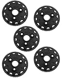 hopsupRC Nylon 48P 90T Spur Gear Upgrades Part for 1/10 Slash 2WD Rustler Stampede Bandit VXL XL-5,Nylon 48P 90T Transmission Gears Hops Up,5PCS Black