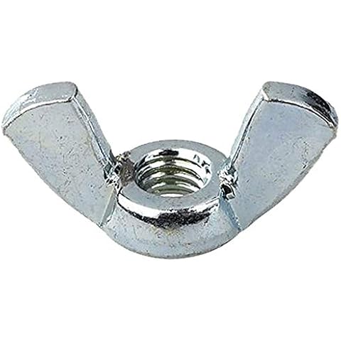 (8mm) M8 Wing Nuts Butterfly Nuts Bright Zinc Plated to Fit Bolts Screws WingNuts DIN 315 - (Pack of 1pcs) Cover