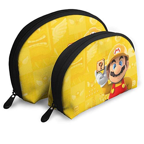 Preisvergleich Produktbild DJNGN Schminktasche Tragbare Taschen Clutch Pouch Coin PurseOrganizer Travel Aufbewahrungstasche Shell Shape mit Reißverschluss 2 STK