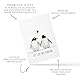 Karte zur Hochzeitstag für Paare Ehemann Ehefrau – Pinguine – für Freund Freundin und Verlobte – Zur Verlobung oder Valentinstag(KT_129)