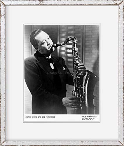 Infinite Photographs Photo : Lester Willis Jeunes Jouant du Saxophone, 1909-1959, Pres, Prez, American Jazz Cover