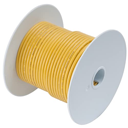 Ancor 105099 Marine Grade Electrical Primary Tinned Copper Boat Wiring (14-Gauge, Yellow, 1000-Feet)