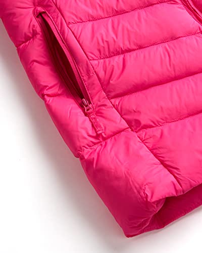 Eddie Bauer Girl's Long Parka Jacket - Down Bubble Coat With Fur Hood For Girls (3-16), Size 5-6, Beetroot Purple #TOP4