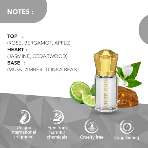 Ajmal WHITE OUD Attar | Oudh Floral & Woody Fragrance - Image 4