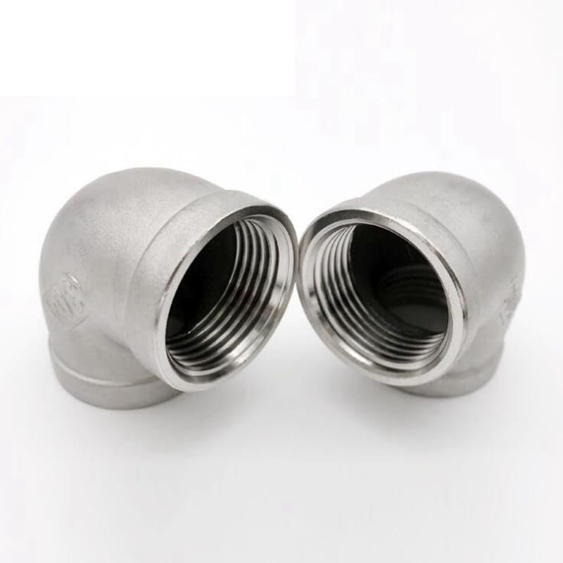 Codo de 90 grados de acero inoxidable de 1" con rosca hembra para tuberías de agua 4