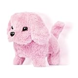 Yidueace Perro de Peluche Eléctrico | Suave Realista Interactivo,Perro Eléctrico Que Mueve la Cola y Emite Ladridos | para Casa Dormitorio Viajes y Regalos Infantiles