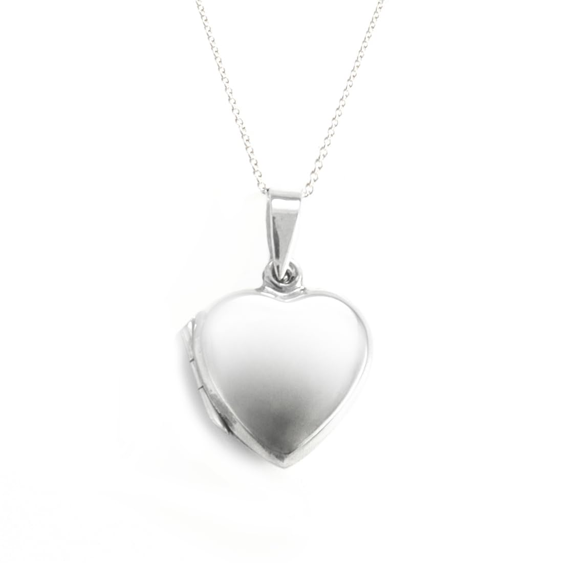 Collier médaillon cœur argent 925, le pendentif romantique gravé de vos sentiments