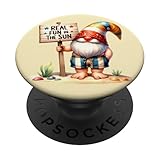 Photo Gallery funny saying real fun in the sun summer gnome for beach popsockets popgrip adesivo Photo Gallery funny saying real fun in the sun summer gnome for beach popsockets popgrip adesivo