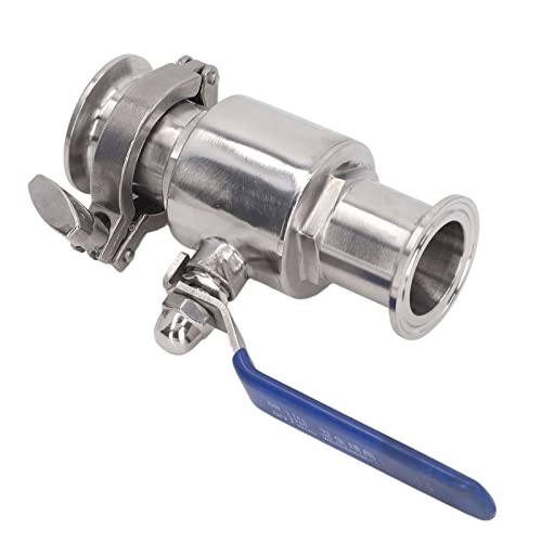 Válvula de bola de abrazadera: regule tuberías de 38 mm con este corte inoxidable 304 6