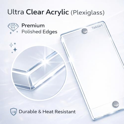 Image of Magnetic Card Holder for Car Windshield Glass, Sticker,Magnetic Lock,Transparent-Long Lasting