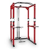 Entrénate y trabaja tus músculos en casa como en el gimnasio. Esta jaula de musculación es un elemento imprescindible para realizar ejercicios de levantamiento de peso y halterofilia con toda seguridad, sobre todo si se entrena solo.