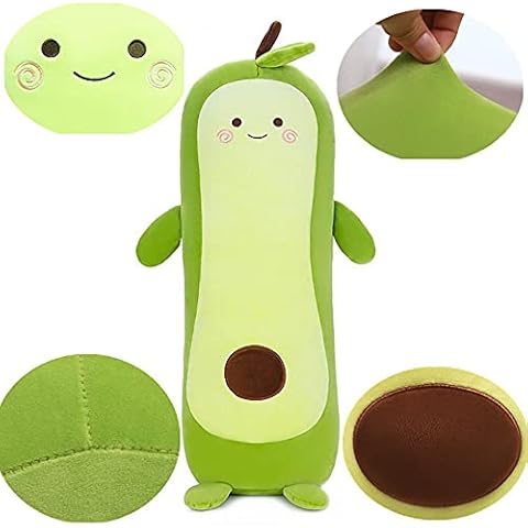 Tikwisdom Avocado, crocodile pear, green avocado, simulation avocado plush toy doll sleeping pillow, doll, pillow, toy cushion (Long clause 110cm) Cover