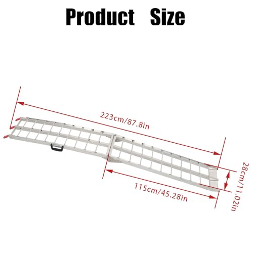 Rampas de carga de aluminio plegables de 2 piezas 750 lbs miniatura 4