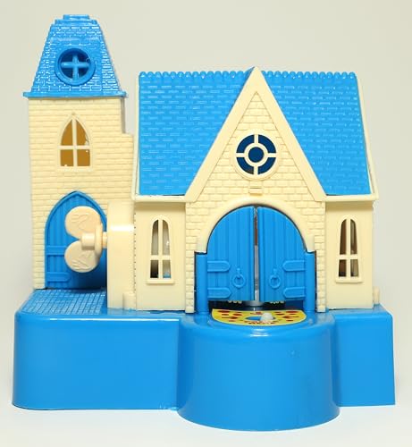 Image of Toyzone Katty Castle Coin Bank - Blue |Classic Cat House Toy | Coin Stealing Cat House |House of Cat | Coin Collecting Saving Bank for Kids |for 3+ Year