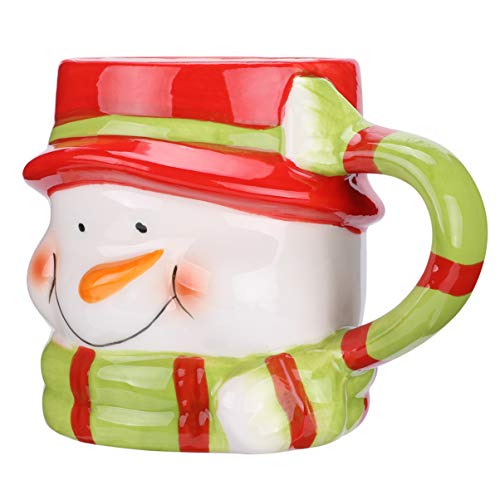 1 Unidade Copo De Água De Cerâmica De Boneco De Neve De Natal Caneca De Leite Canecas De Papai Noel