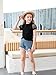 Magic Park 1-6Y Baby Girl Ribbed T-Shirts Toddler Puff Sleeve Blouse Kids Knit Tee Girls Solid Color Casual Tops（Puff Sleeve Black,3-4 Years