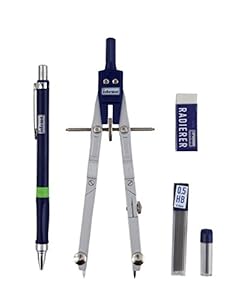 Idena Geometrie-Set 5-teilig mit Zirkel