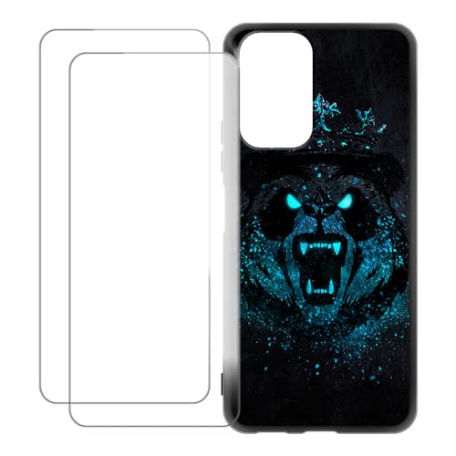 UOGNADGD Xiaomi Redmi Note 10 Pro Max �Ƃ̌݊������� �J�X�^���J���t���P�[�X�{�����K���X�ی�t�B����2���t�� ? �Ռ��z�������h�~ (�{���Ă���p���_)