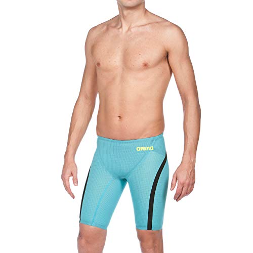 arena Men's Powerskin Carbon Flex Vx Jammer Racing Swimsuit, Turquoise/Black, 26