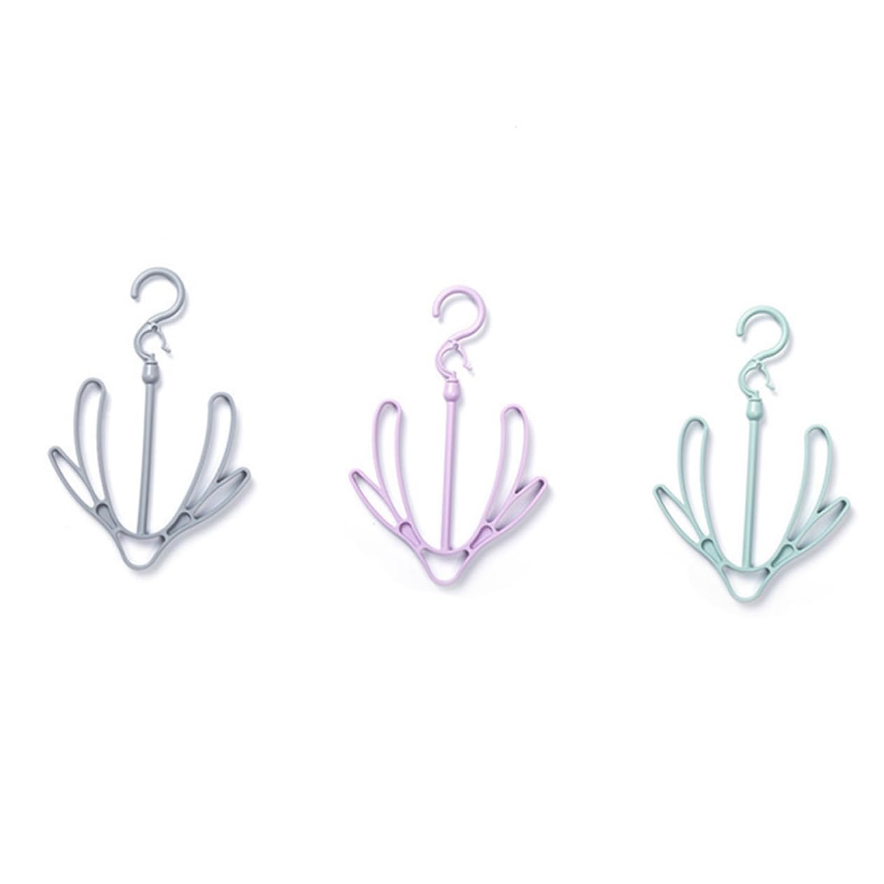 Happyyami 6pcs Shoes Hanging Organizer Rack Creative Drying Storage Drier Hook for Shoes Sandals Windproof Design Versatile Use for Home Outdoors Random Colors Random Color