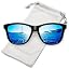 B07-black / Ice Blue Mirrored Lens